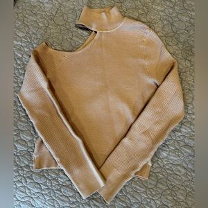 Abercrombie & Fitch Mock Neck Cold Shoulder Sweater Size XS